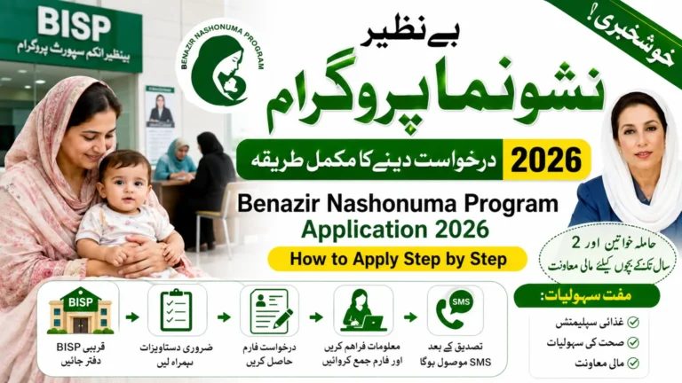 Benazir Nashonuma Program Application 2026 How to Apply Step by Step