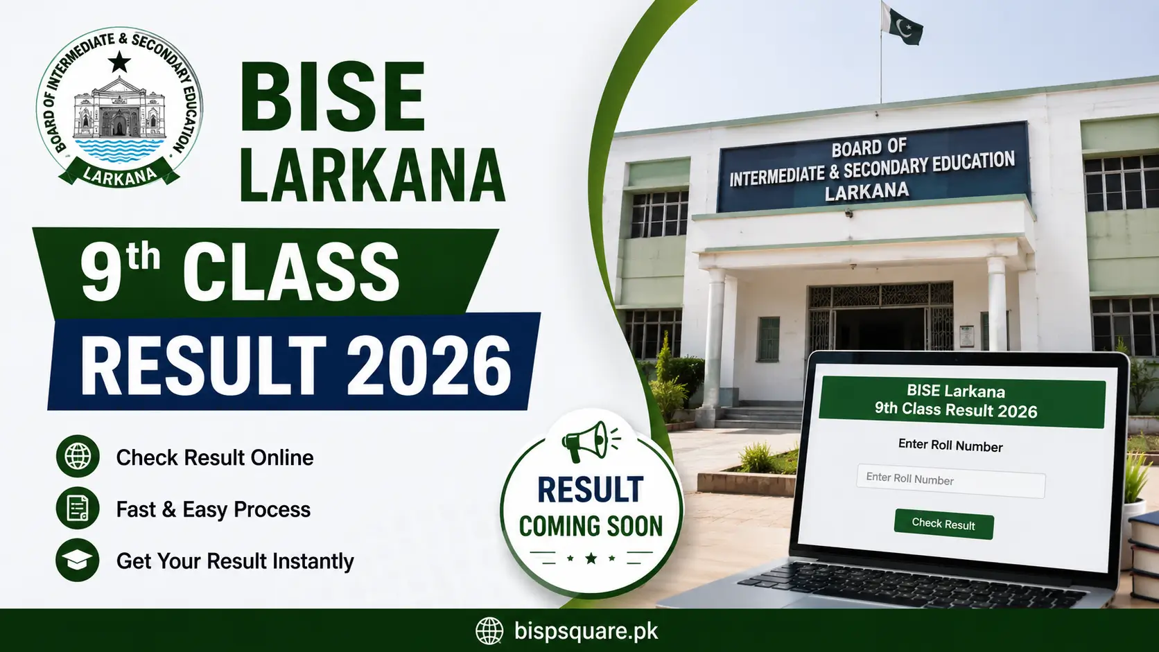 BISE Larkana 9th Class Result 2026 – Check Online by Roll Number