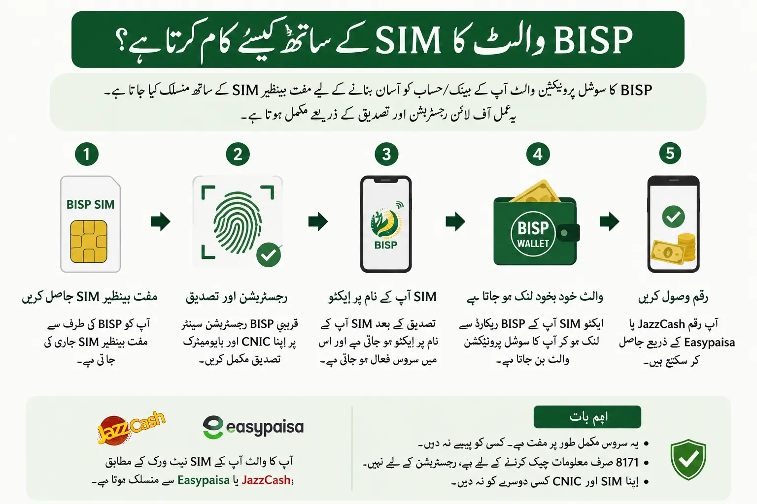 How Does the BISP Wallet Work With the SIM